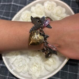 Gold and Silver Fantasy-Inspired Wrap Bracelet